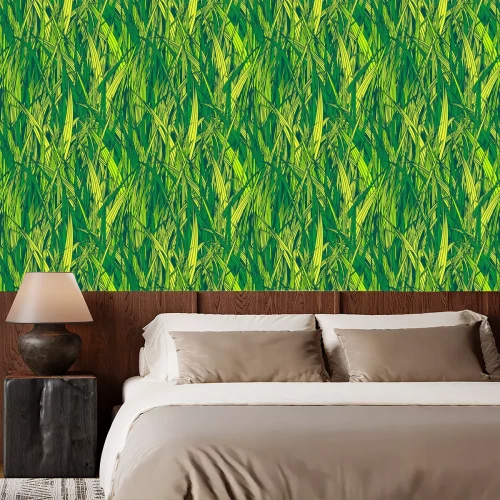 Tapete Ausdrucksstarkes Gras in verschiedenen Farben