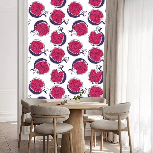 Tapete Granatapfelhälften