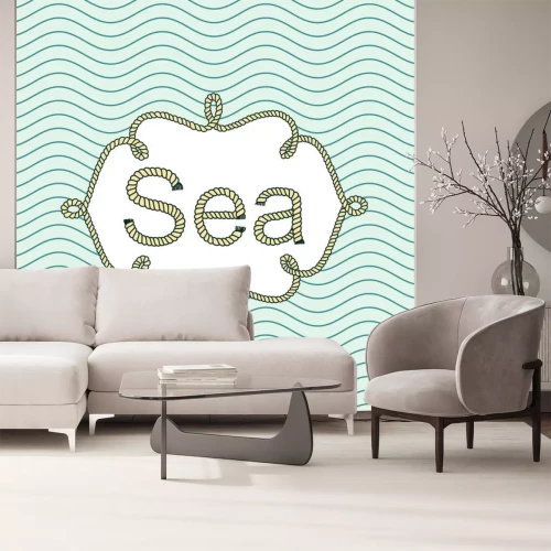 Sticker Sea Vintage-Banner mit Platz für Ihren Text. Hintergrundbilder