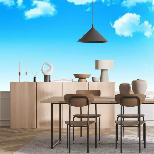 Fototapete Blaue Skyline am Sommertag