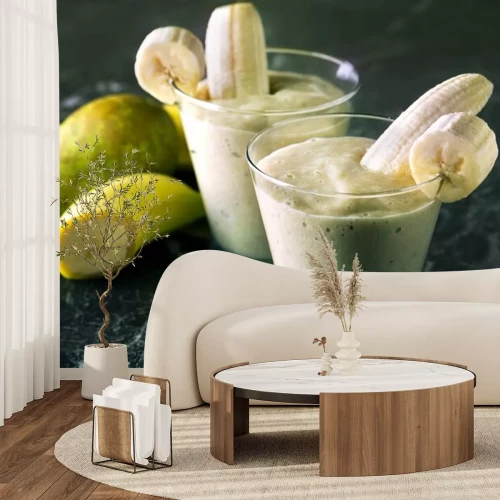 Sticker Bananen in Form von gesunden Cocktails