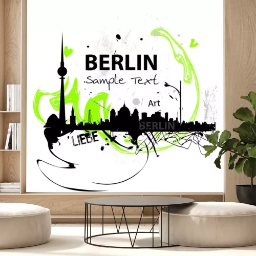 Sticker Berlin Skyline abstract