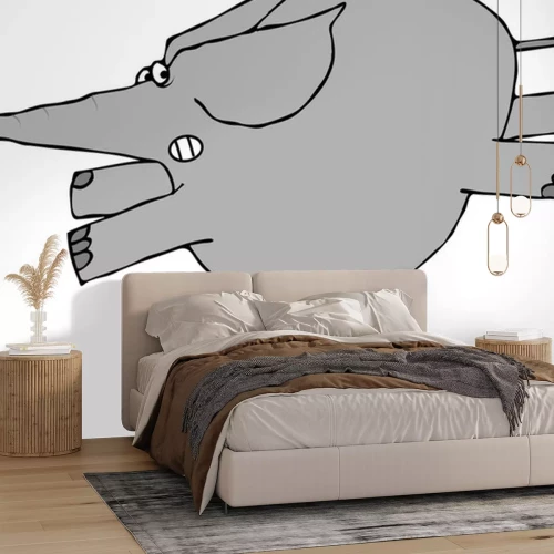 Sticker Fliegender Elefant für Kinder