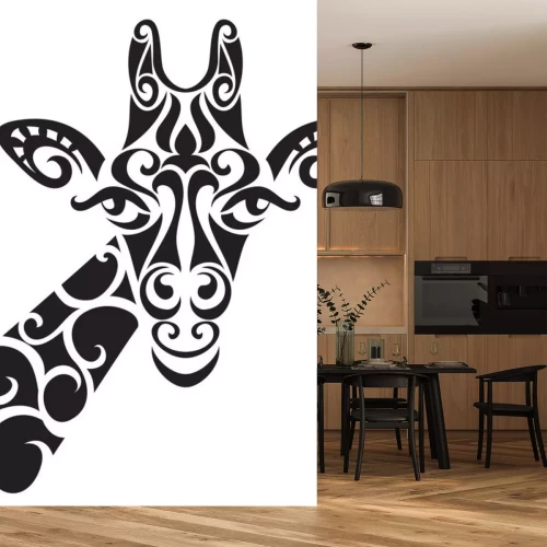 Sticker Giraffe mit dekorativem Ornament