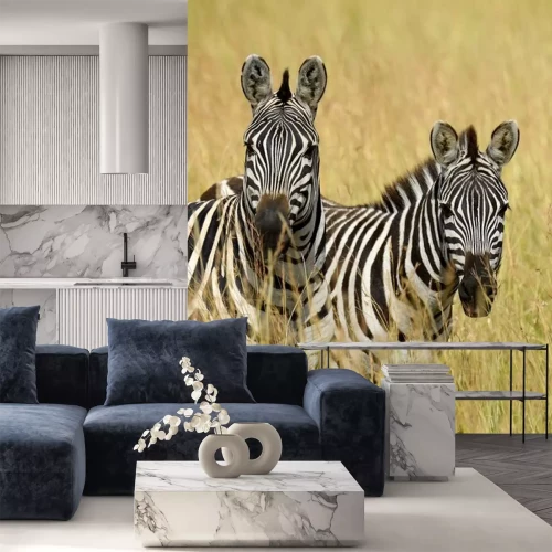 Sticker Zebras wildes Afrika und Savanne