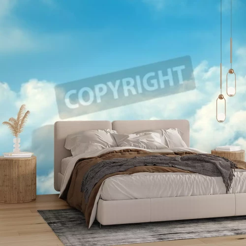 Fototapete Himmel mit hellen Wolken