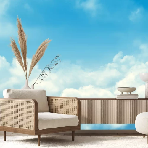 Fototapete Himmel mit hellen Wolken