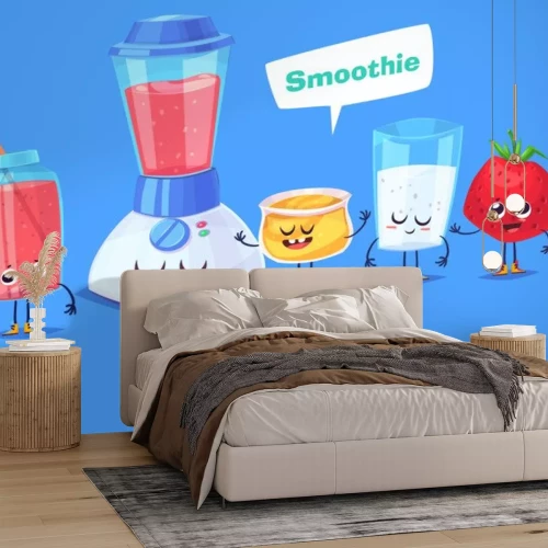 Sticker Sommergetränke Frucht-Smoothie Grafik