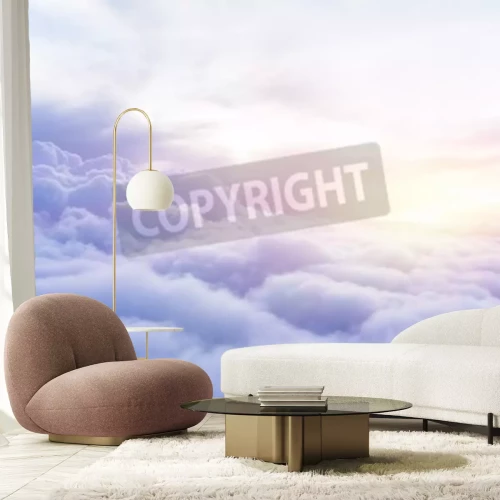 Fototapete Himmel mit pastellfarbenen Wolken