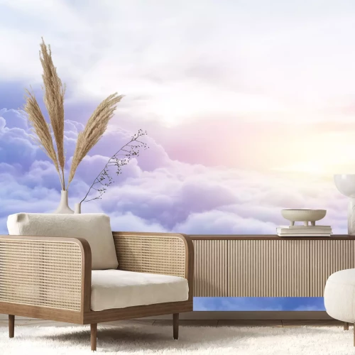 Fototapete Himmel mit pastellfarbenen Wolken