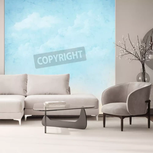 Fototapete Gealtertes Muster mit Himmel