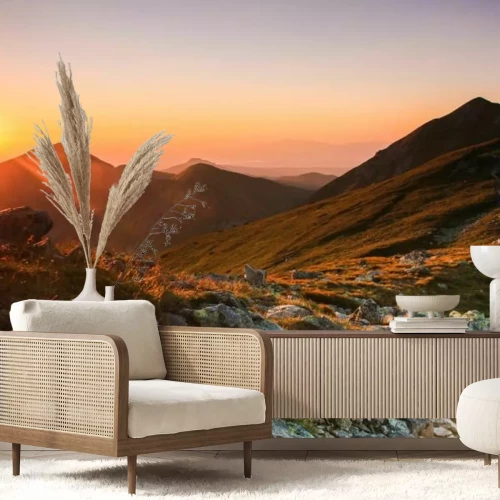 Fototapete Sonnenuntergang in der Tatra