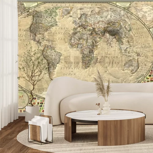 Fototapete Welt Jahrgang