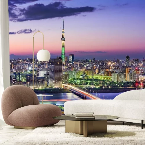 Sticker Skyline von Tokio, Japan