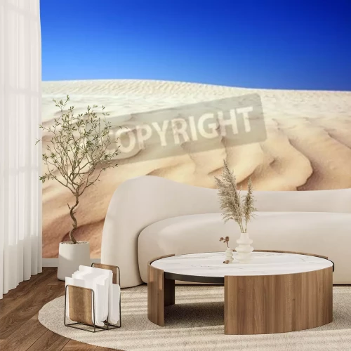 Fototapete Wüste und blauer Himmel
