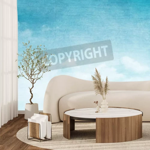 Fototapete Azurblauer Pastell-Himmel