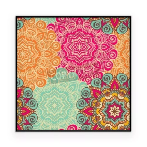 Poster Mandalas mit einem reichhaltigen Ziermuster