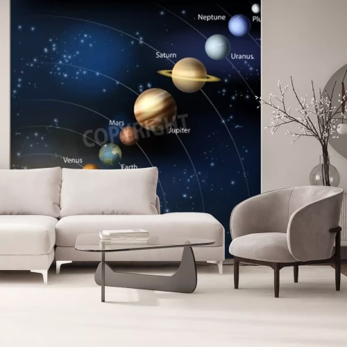 Fototapete Planeten unseres Sonnensystems