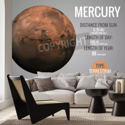 Fototapete Merkur Planet