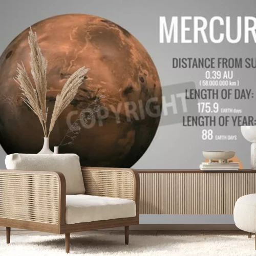 Fototapete Merkur Planet