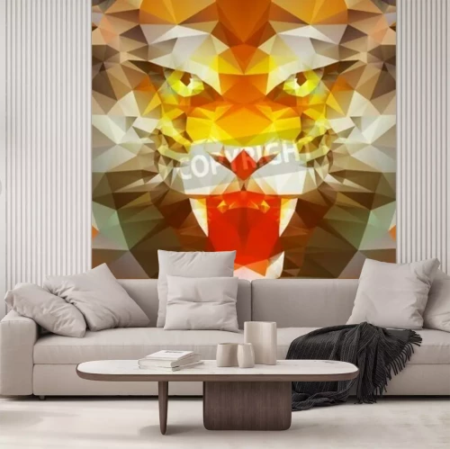 Fototapete Bunter tiger 3d