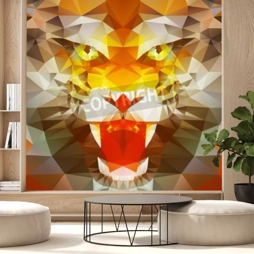 Fototapete Bunter tiger 3d