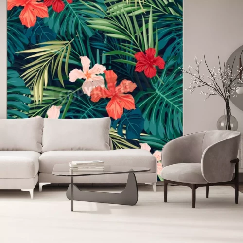 Fototapete Hawaii Muster mit Natur