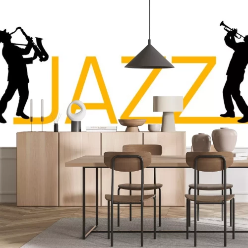 Sticker Jazzkünstler bei der Aufschrift Jazz