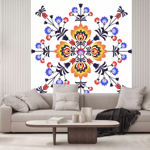 Sticker Ludowy wzór