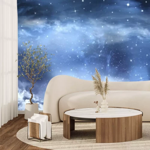 Fototapete Sternenhimmel mit Wolken