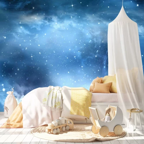 Fototapete Sternenhimmel mit Wolken