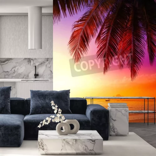 Fototapete Urlaubssonnenuntergang