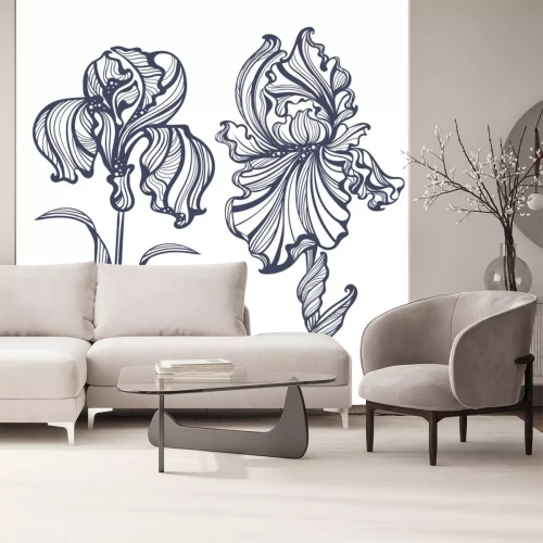 Sticker Schwertlilien Art Nouveau