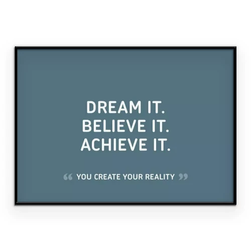 Poster Englisches Motivationszitat über Erfolg