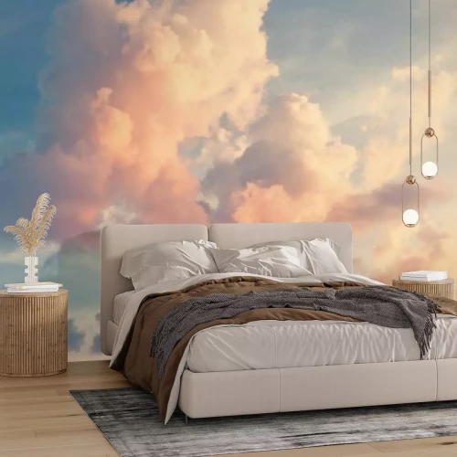 Fototapete Wolken am Himmel bei Sonnenuntergang