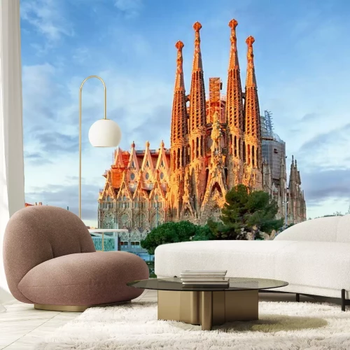 Fototapete Die Basilika Sagrada Familia in Barcelona