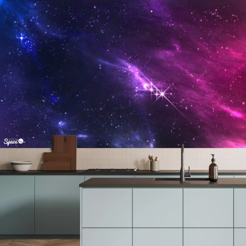 Fototapete Ein Blick ins Weltall mit einem Nebel