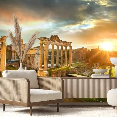 Sticker Römisches Forum bei Sonnenaufgang