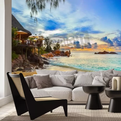 Fototapete Restaurant am Strand