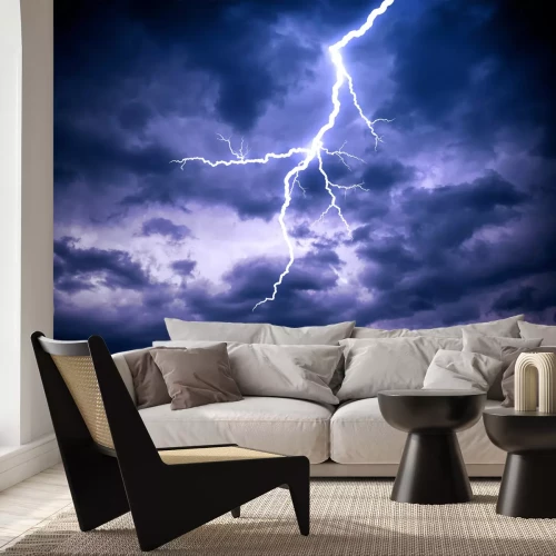 Fototapete Himmel mit Blitzen