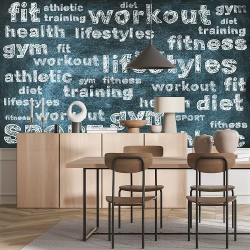 Fototapete Sport-Schriftzug