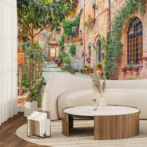 Fototapete Alte Stadt Toskana Italien