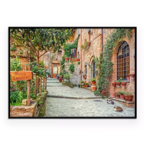 Poster Alte Stadt Toskana Italien