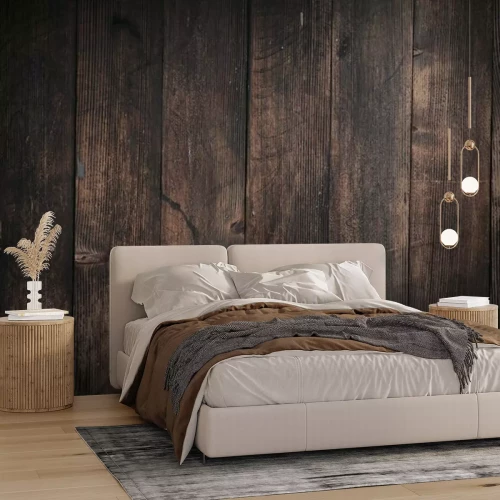 Fototapete Altes dunkles Parkett