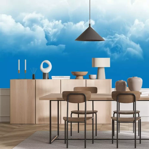 Fototapete Weiße Wolken am blauen Himmel