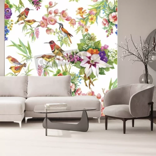 Fototapete Buntes Motiv mit Natur