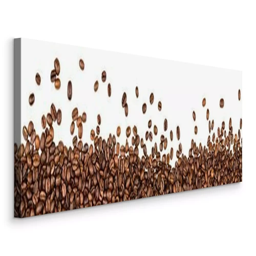 Bild Kaffeebohnen isoliert auf weißem Hintergrund