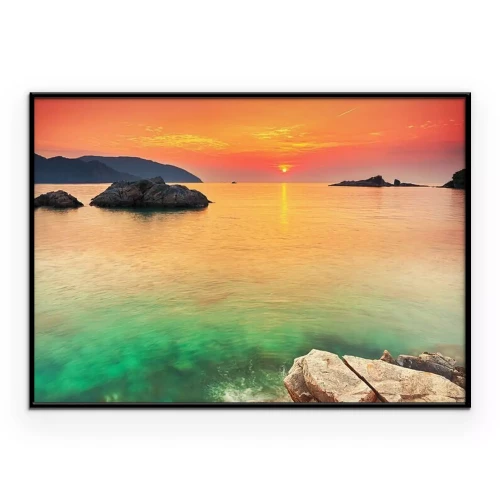 Poster Sonnenuntergang über dem vietnamesischen Archipel Con Dao