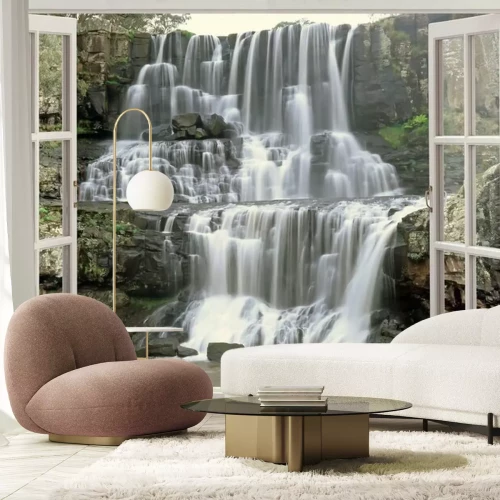 Fototapete Fenster öffnen zu Ebor fällt