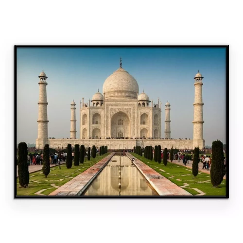 Poster Taj Mahal Tempel in Agra, Indien